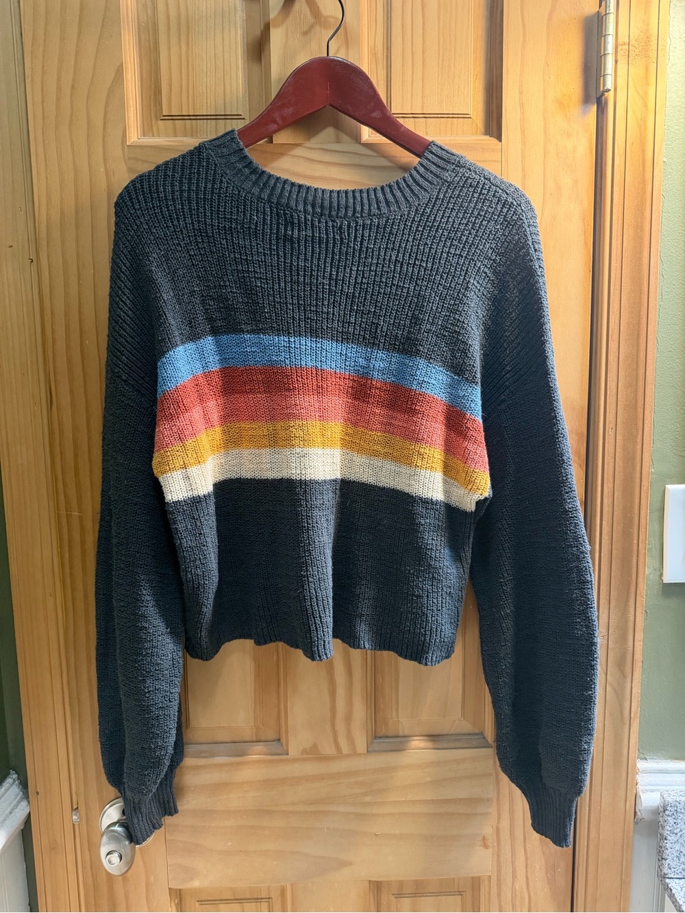 American Eagle Sweater blue with stripes